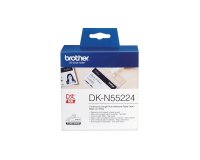 Brother - Rotolo nastro - in carta non adesiva - Nero/Bianco - 54mm x 30,48mt - DK-N55224