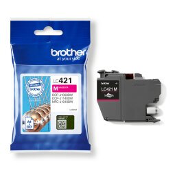 Brother lc-421m ink cartridge 1 pc(s) original magenta