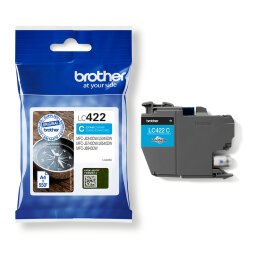 Brother lc422c - cyan - original - ink cartridge