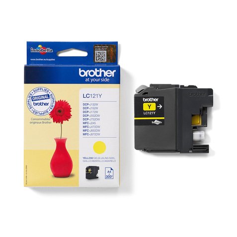 Brother - Cartuccia - Giallo - LC121Y - 300 pag