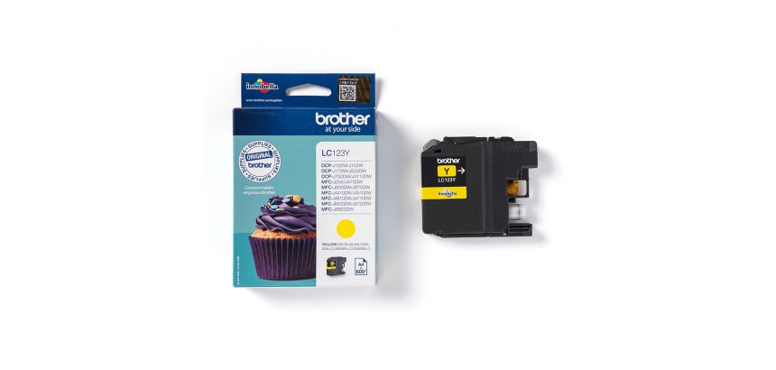 Brother - Cartuccia - Giallo - LC123Y- 600 pag