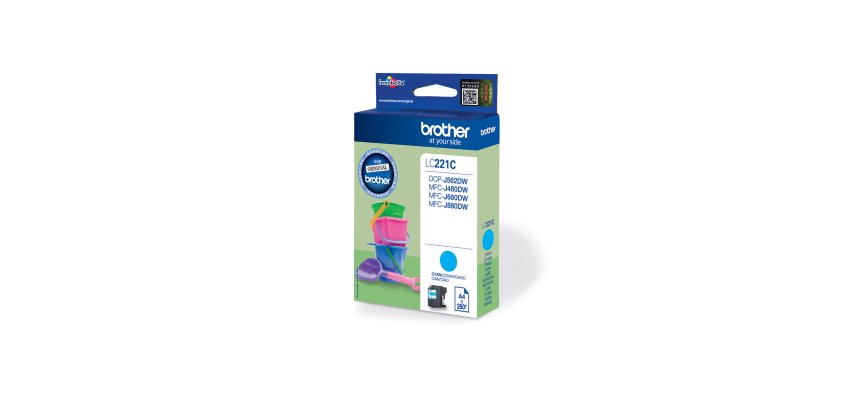 Brother - Cartuccia - Ciano - LC221C - 260 pag