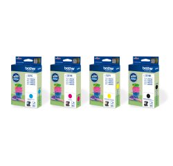 Brother LC-221 Value Pack - 4-pack - black, yellow, cyan, magenta - original - ink cartridge