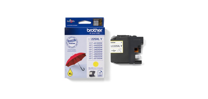 Brother LC225XLY ink cartridge 1 pc(s) Original High (XL) Yield Yellow