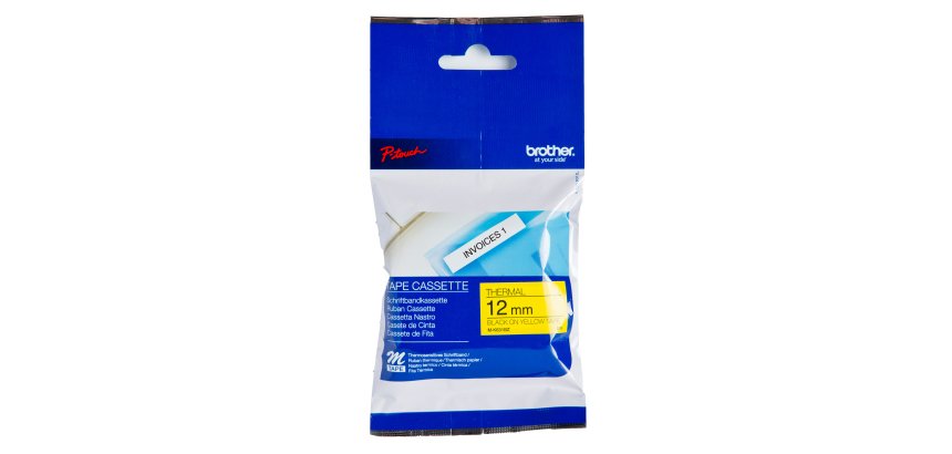 Brother - Nastro -  Nero/Giallo - MK631 - 12mm x 8mt