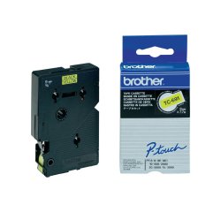 Brother - Nastro -  Nero/Giallo - TC691 - 9mm x7,7mt
