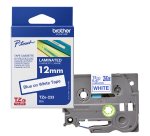 Brother - Nastro - Blu/Bianco  - TZE233 - 12mm x 8mt