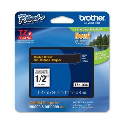 Brother TZe-334 - laminated tape - 1 roll(s) - Roll (1.2 cm x 8 m)