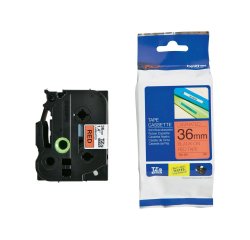 Brother - Nastro -  Nero/Rosso - TZE461 - 36mm x 8mt