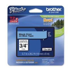 Brother - Nastro - Nero/Blu - TZE541 - 18mm x 8mt