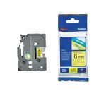 Brother - Nastro -  Nero/Giallo - TZE611 - 6mm x 8mt