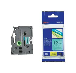 Brother - Nastro -  Nero/Verde - TZE731 - 12mm x 8mt