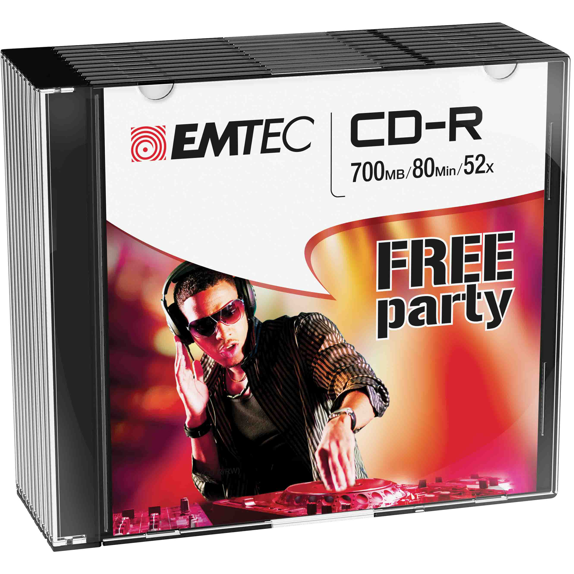 CD-R 700MB 52x Slim 10pz VERBATIM Azo Vinile Colorati - 43426