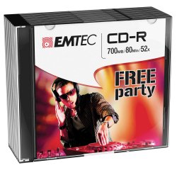 Emtec - CD-R - ECOC801052SL - 80min/700mb