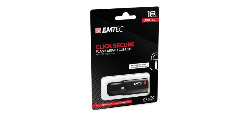 Emtec - Memoria USB B120 Click&Secure - ECMMD16GB123 - 16 GB
