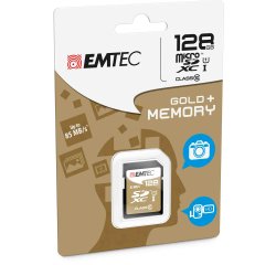 Emtec - SDXC Class 10 Gold + - ECMSD128GXC10GP - 128GB