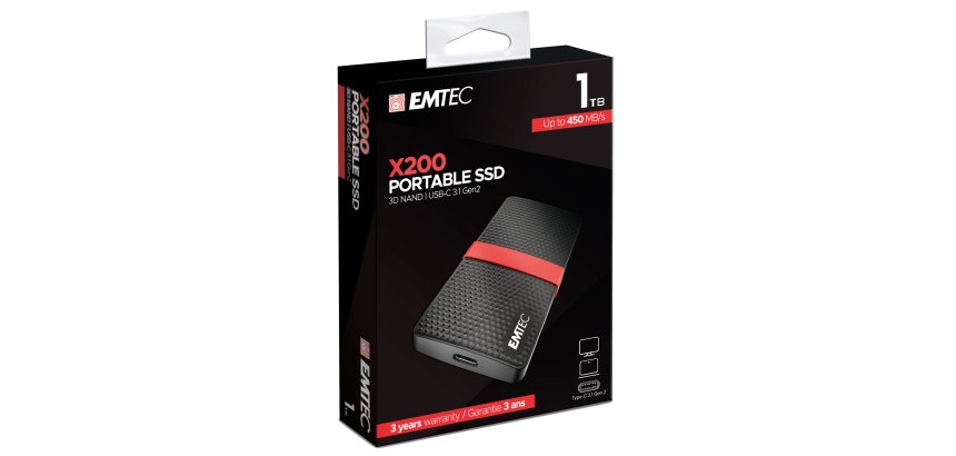 Emtec - Hard disk SSD esterno 3.1 - 1 TB - ECSSD1TX200