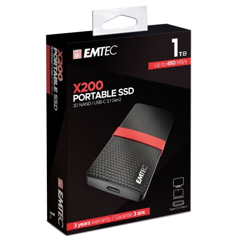 Emtec - Hard disk SSD esterno 3.1 - 1 TB - ECSSD1TX200