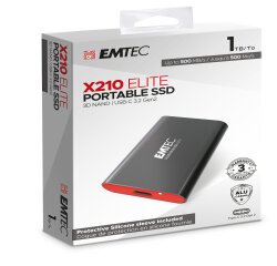 Emtec - X210 External - 1024GG - con cover protettiva - ECSSD1TX210