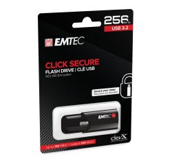 Emtec - Memoria USB B120 Click&Secure - ECMMD256GB123 - 256 GB