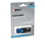 Emtec - Memoria USB B110 USB 3.2 Click&Easy - blu - ECMMD32GB113 - 32 GB