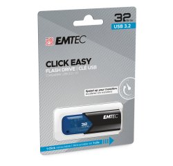 Emtec - Memoria USB B110 USB 3.2 Click&Easy - blu - ECMMD32GB113 - 32 GB