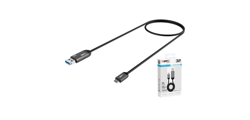 Emtec - Usb 3.1 Duo Micro-Usb Charge - Nero - ECMMD32GT753B - 32GB