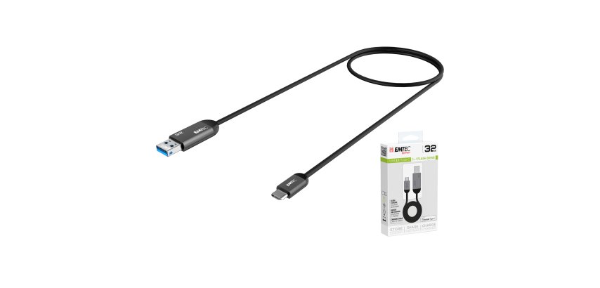 Emtec - Usb 3.1 Duo Type-C - Nero - ECMMD32GT753C - 32GB