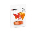 Emtec - Memoria Usb 2.0 - Arancione - ECMMD4GC410 - 4GB