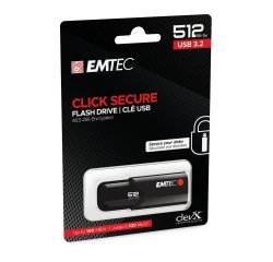 Emtec - Memoria USB B120 Click&Secure - ECMMD512GB123 - 512 GB