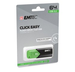 Emtec - Memoria USB B110 USB 3.2 Click&Easy - verde - ECMMD64GB113 - 64 GB
