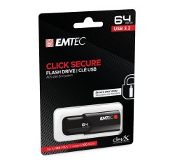 Emtec - Memoria USB B120 Click&Secure - ECMMD64GB123 - 64 GB