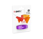 Emtec - Memoria Usb 2.0 - viola - ECMMD8GC410 - 8GB