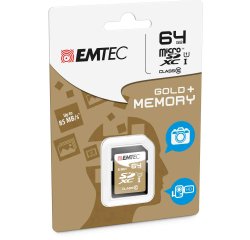 Emtec - SDXC Class 10 Gold + - ECMSD64GXC10GP - 64GB