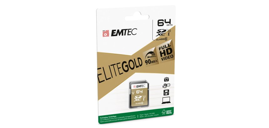 Emtec - SDXC Class 10 Gold + - ECMSD64GXC10GP - 64GB
