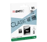 Emtec - Micro SDHC Class 10 Classic - ECMSDM16GHC10CG - 16GB