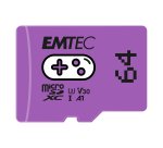 Emtec - mSD Gaming UHS-I U3 V30 A1 - Viola - 64GB - EMTSDM64GXCU3G