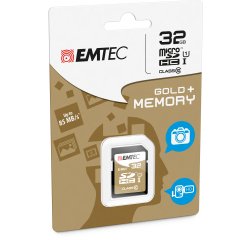 Emtec - SDHC Class 10 Gold + - ECMSD32GHC10GP - 32GB