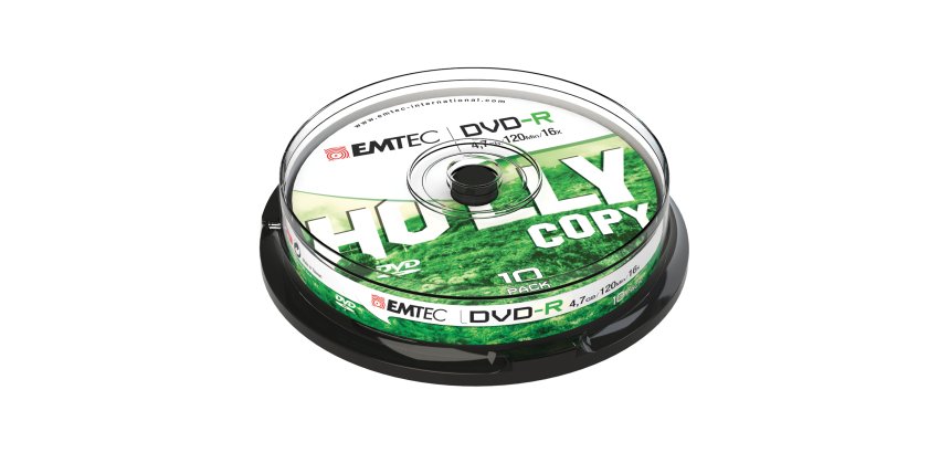 Emtec - DVD-R - registrabile - ECOVR471016CB - 4,7GB - conf. 10 pz