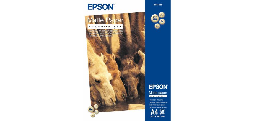 Epson - Matte Paper Heavy Weight - A4 - 50 Fogli - C13S041256