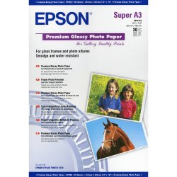 GB_Epson Premium Glossy Photo Paper, DIN A3+, 250 g/m², 20 hojas papel para impresora de inyección de tinta