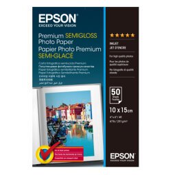 GB_Epson Premium Semigloss Photo Paper, 100 x 150 mm, 251 g/m², 50 hojas