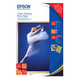 Epson ultra glossy photo paper - 13x18cm - 50 sheets