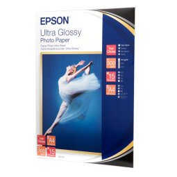 Gb_epson ultra glossy photo paper, din a4, 300 g/m², 15 hojas