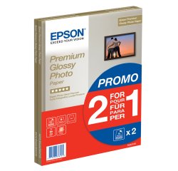 Epson - Premium Glossy Photo Paper - A4 - 2x 15 Fogli - C13S042169