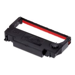 Epson erc38br ribbon cartridge for tm-300/u300/u210d/u220/u230, black/red