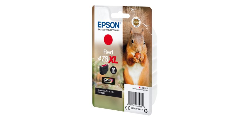 Epson Squirrel 478XL Claria Photo HD Single Red Ink