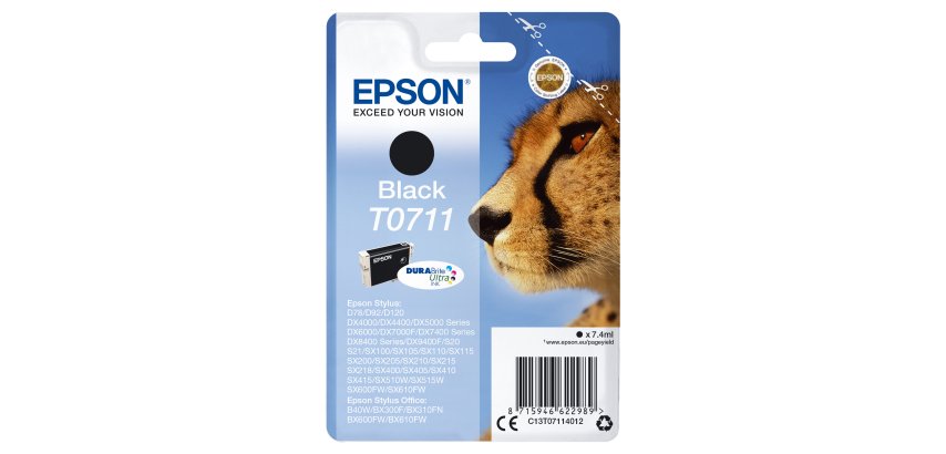 Epson - Cartuccia ink - Nero - T0711 - C13T07114012  - 7,4ml
