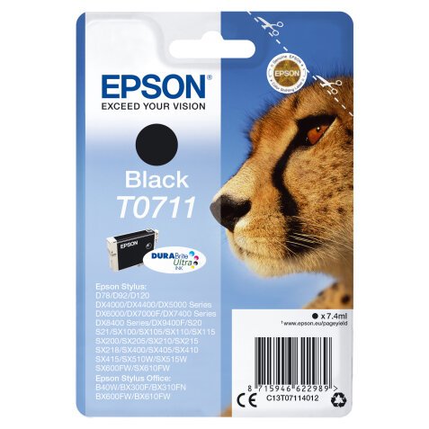 Epson - Cartuccia ink - Nero - T0711 - C13T07114012  - 7,4ml