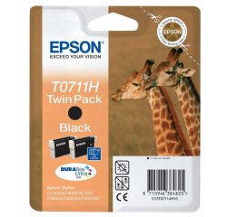 Epson - Confezione doppia Cartuccia ink - Nero - T0711H - C13T07114H10 - 11ml x 2